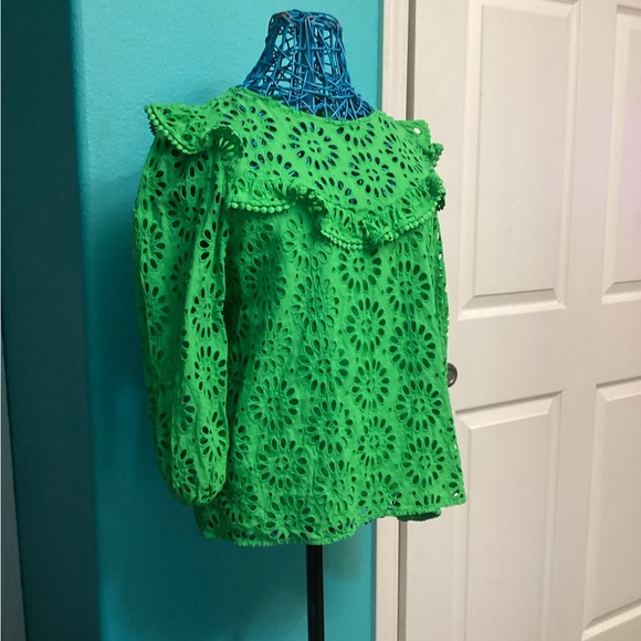 💥PRICE DROP💥 Caroline Long Sleeve Eyelet Top - Picture 3 of 8